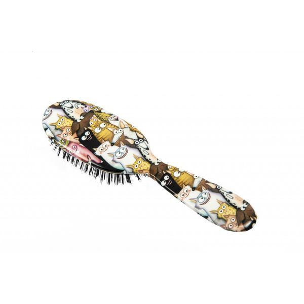 Rock & Ruddle Cats & Dogs Small Mix Bristle Hairbrush