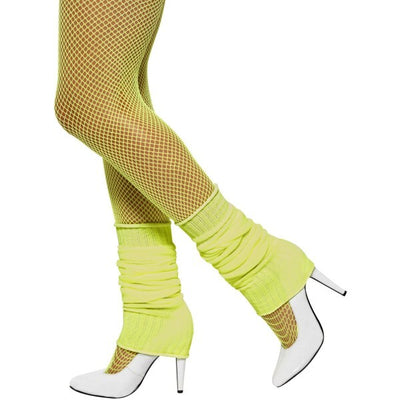 Superdrug Smiffys Legwarmers, Yellow Neon- Buy online at McGrocer