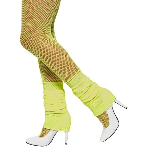 Smiffys neon yellow legwarmers, UK version