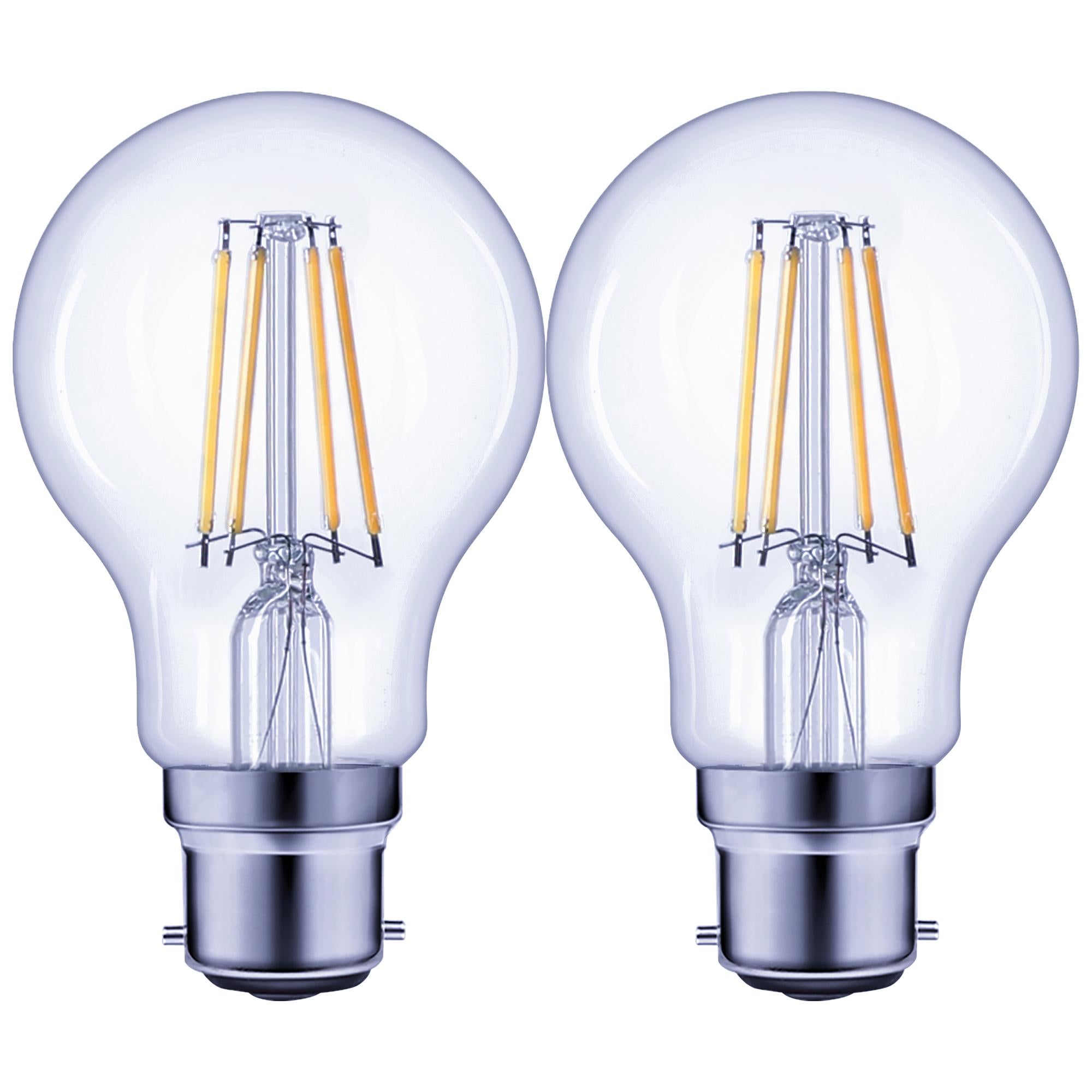 Sainsbury's Home LED Filament Standard 75W BC Light Bulb 2pk GOODS Sainsburys   