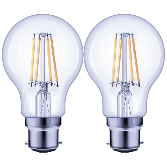 Sainsbury's Home LED Filament Standard 75W BC Light Bulb 2pk GOODS Sainsburys   