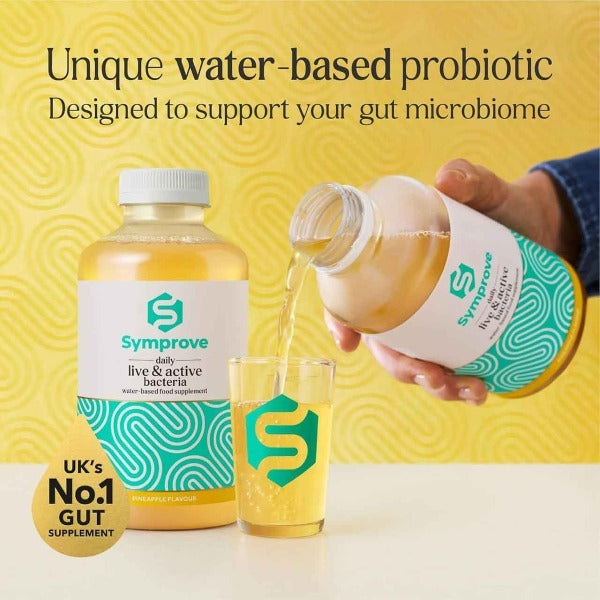Symprove Pineapple gut health supplement 4x500ml, imported from the UK