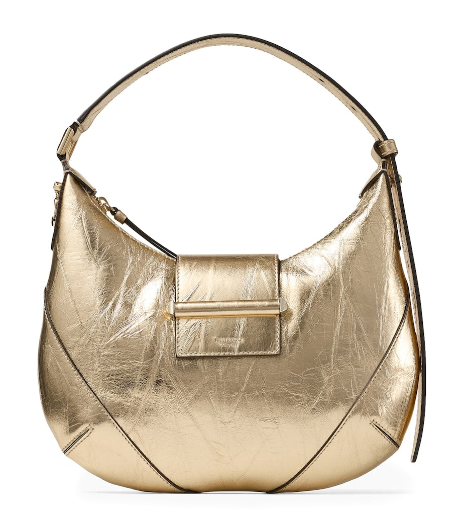 Jimmy Choo gold-tone metallic shoulder bag small bar, UK version