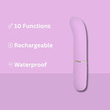 Nauti Petites 10 Speed G-Spot Vibrator 4.25 inches, imported from the UK