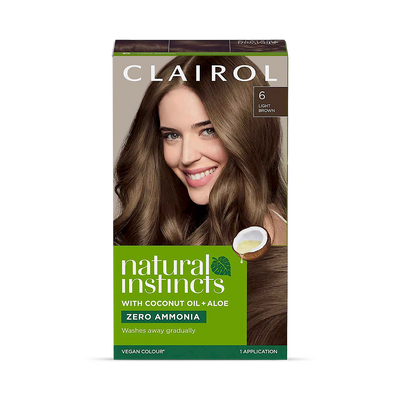 Holland & Barrett Clairol Natural Instincts Light Brown 6 Permanent Hair Colour- Buy online at McGrocer