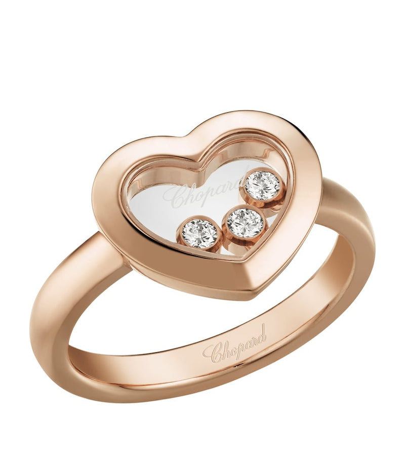 Chopard Happy Diamonds ring 18k rose gold, imported from the UK