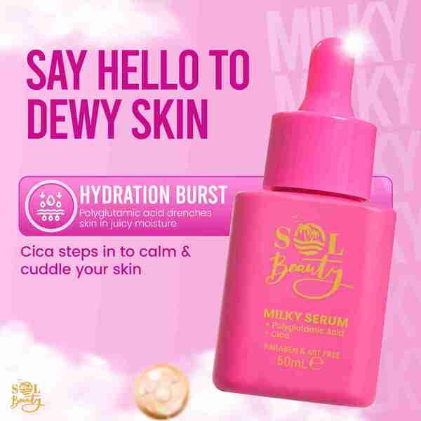 Sol Beauty milky face serum 50ml (British brand)