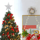 Livingandhome star sequins Christmas tree topper small (British brand)