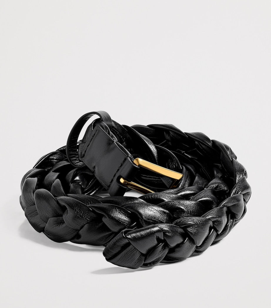 Bottega Veneta Intreccio Solo belt 2cm, imported from the UK