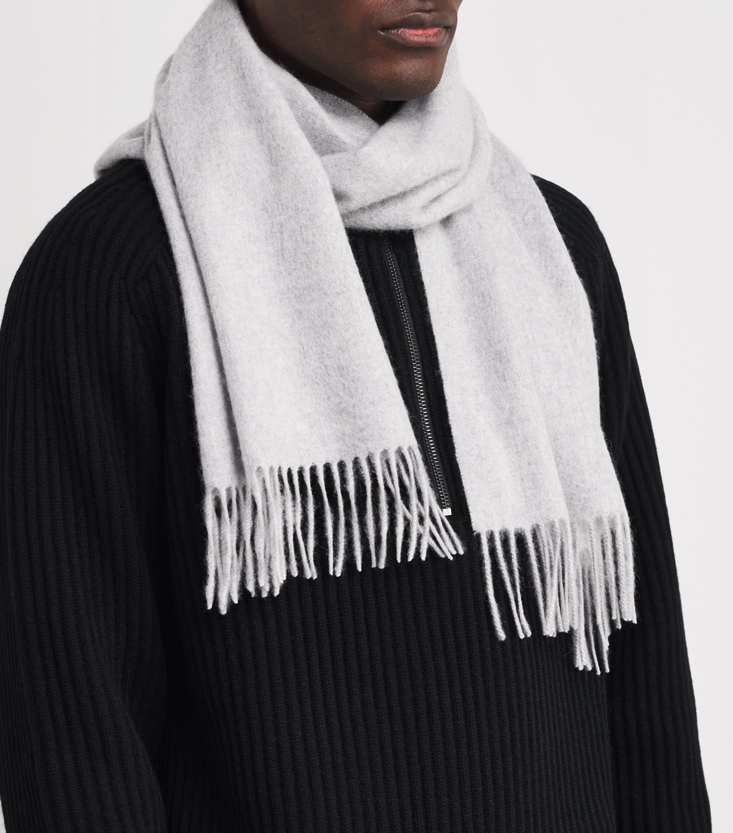 Harrods Cashmere Woven Scarf 32.5cm Width, UK version
