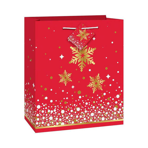 Unique Party Sparkle Christmas gift bag 9in (British brand)