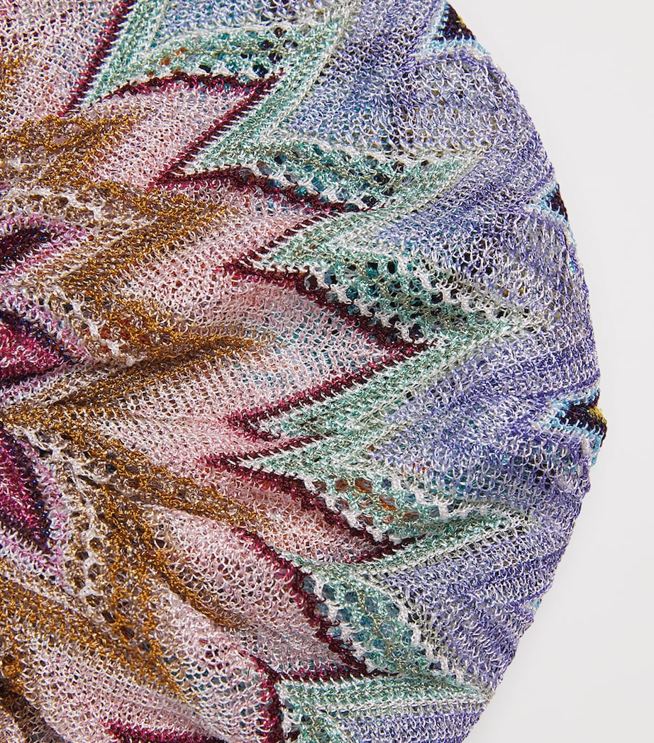 توربان Missoni المعقود من الأمام بنقش متعرج مستورد من المملكة المتحدة