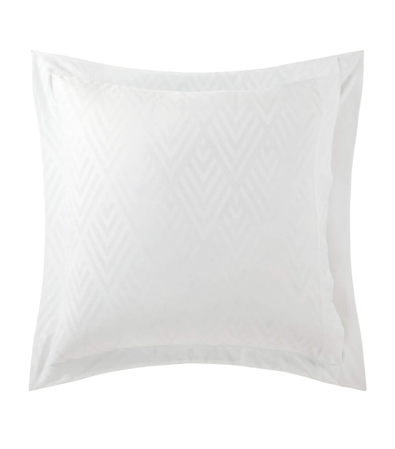 Ralph Lauren Home Penthouse White Square Oxford Sham Pillowcase 65cm x 65cm, imported from the UK