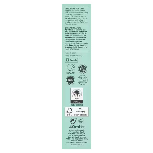 Optimum Peptide Serum Face Serum 40ml, imported from the UK