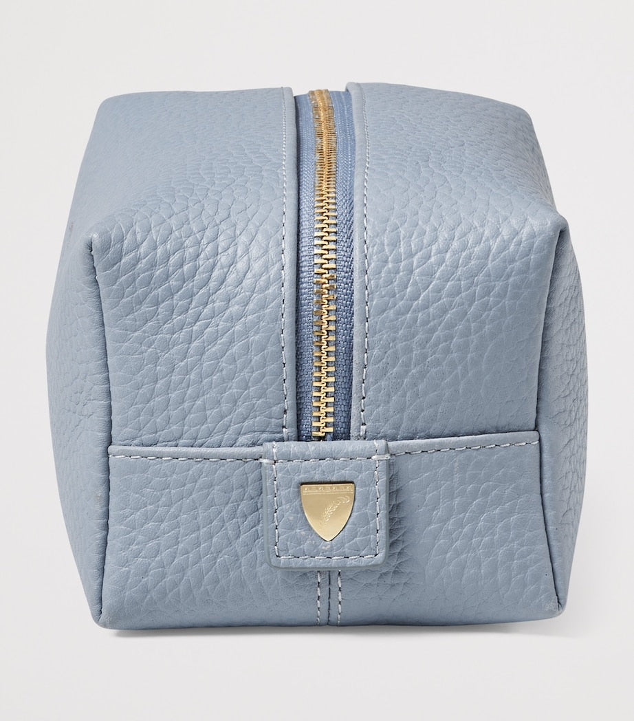 Aspinal of London medium grained leather cosmetics case - British product