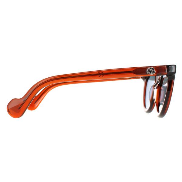 Moncler round acetate sunglasses Dark Brown Blue - British product