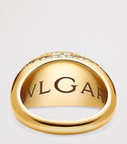 Bvlgari cocktail ring with blue topaz and diamonds (British brand)