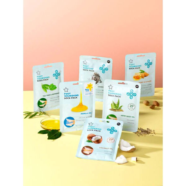 Superdrug Honey and Almond Nourishing Foot Mask & Foot Socks GOODS Superdrug   