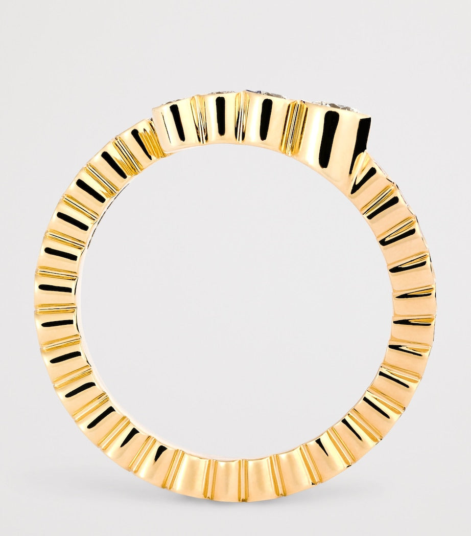 Sophie Bille Brahe L ring 18kt yellow gold diamonds - British product