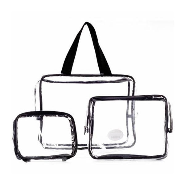 LaRoc 3 Piece - Clear Toiletry Bags GOODS Superdrug   