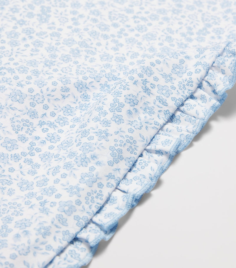 Kissy Kissy Pima-Baumwoll-Babydecke mit Blumenmuster, UK-Version