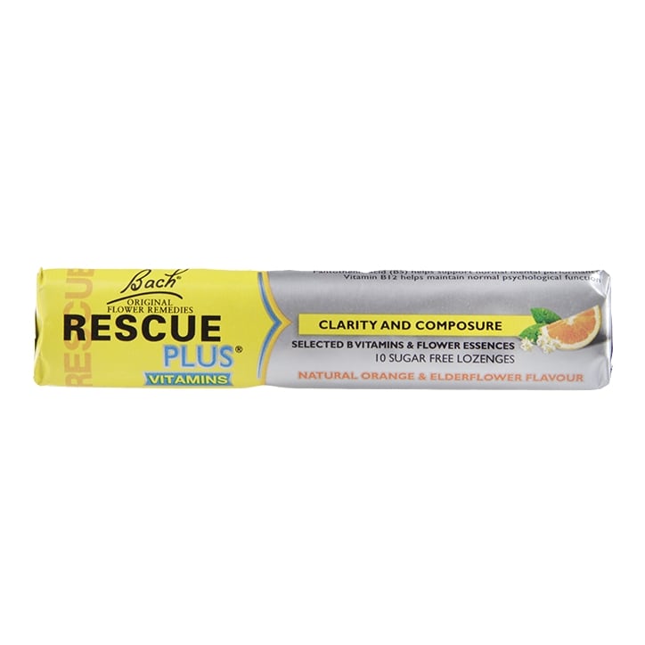 Bach Rescue Plus 10 Lozenges Rescue Remedy Drops & Tablets Holland&Barrett   