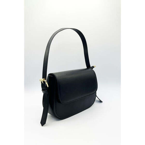 SVNX black crossbody bag with adjustable straps (British brand)