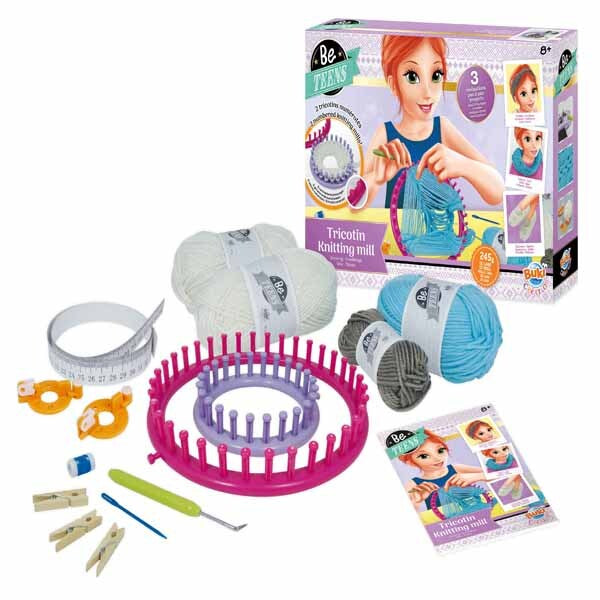 Buki Be Teens Knitting Mill circular knitting kit - British product
