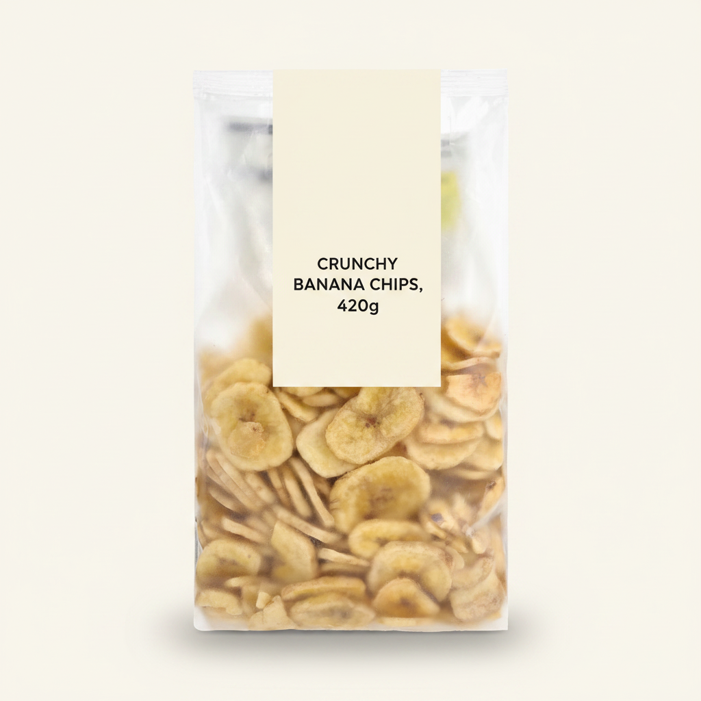 Holland & Barrett Crunchy Banana Chips 420g, UK version