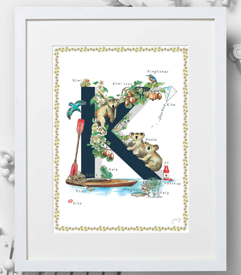 Jo Laing A4 letter print, UK version