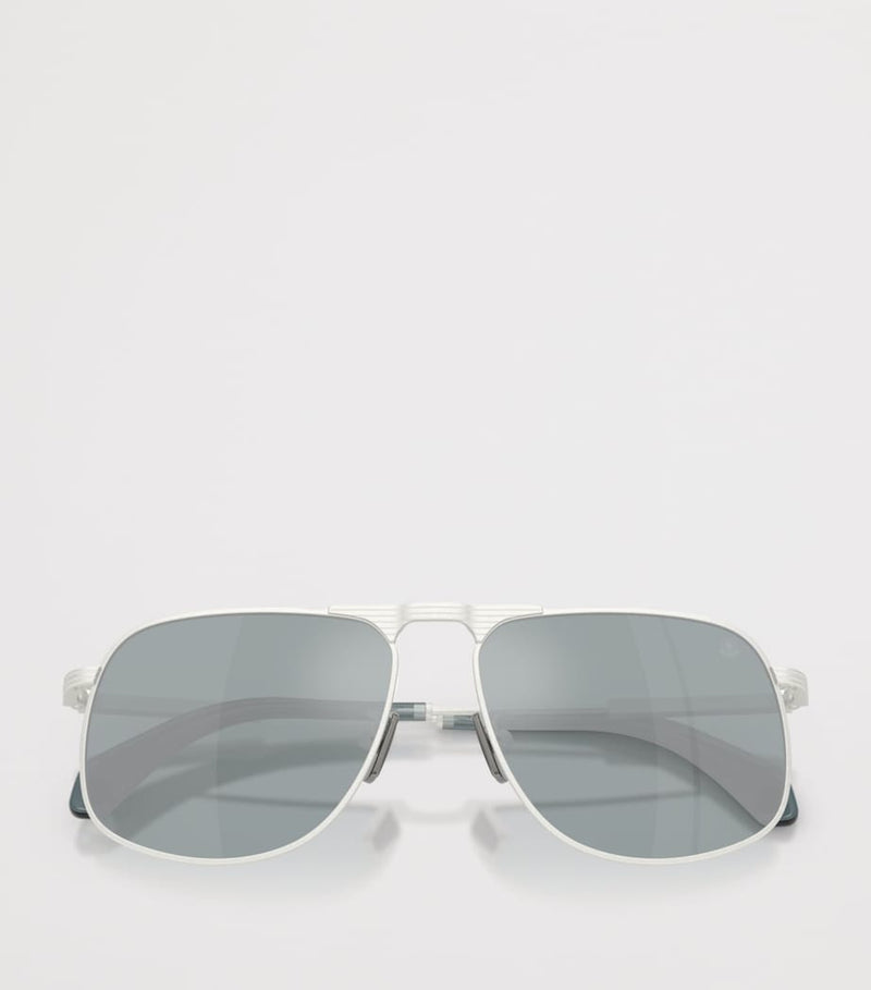 Moncler Vitessa pilot sunglasses metal frame (British brand)