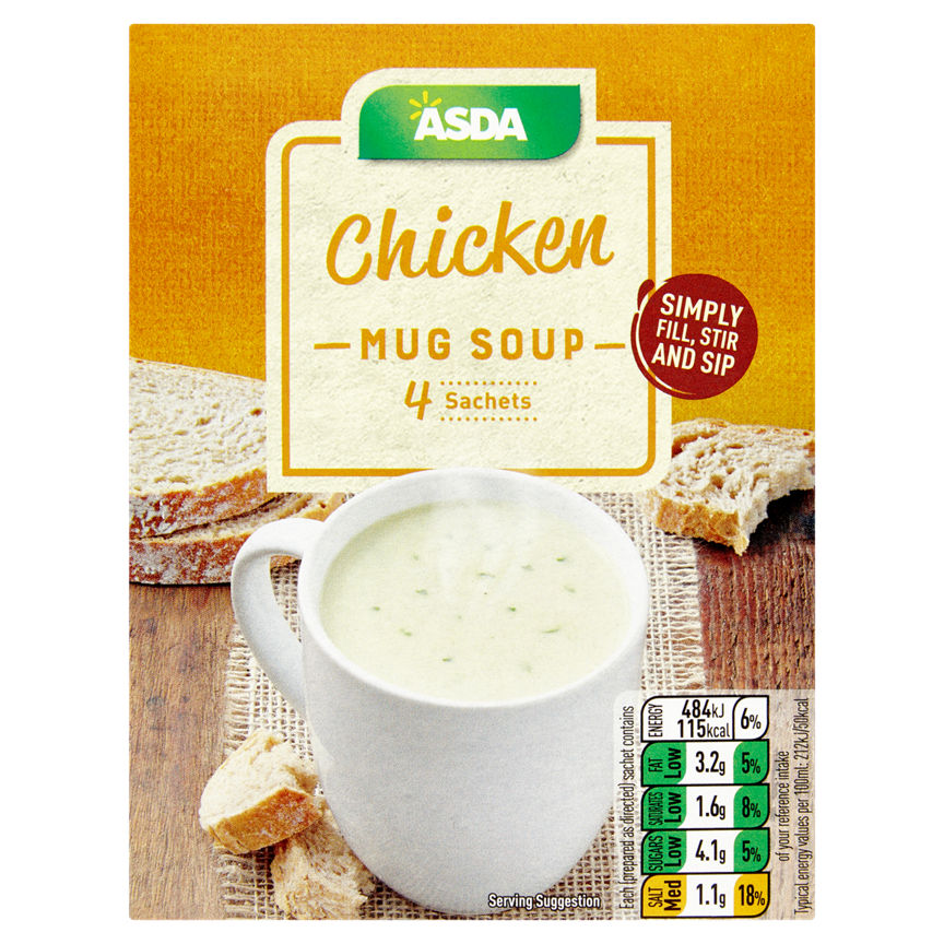 ASDA Classic Chicken Mug Soup Rice, Pasta & Noodles ASDA   