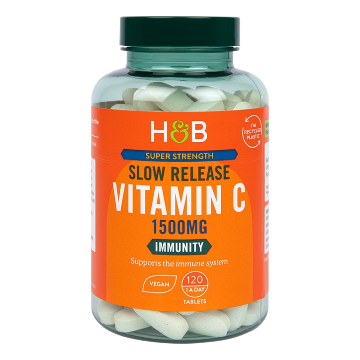 Holland & Barrett High Strength Slow Release Vitamin C 1500mg 120 Tablets GOODS Holland&Barrett   