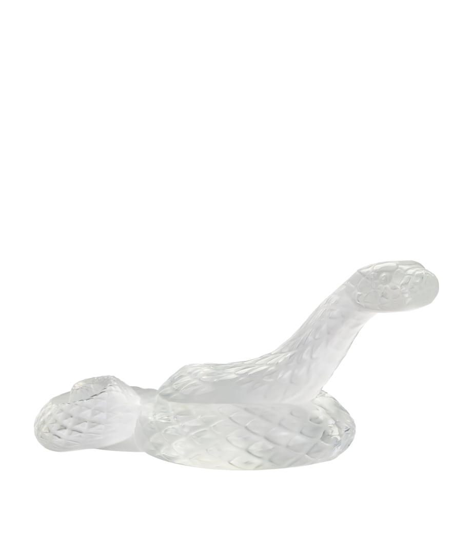 Lalique crystal snake sculpture, UK version