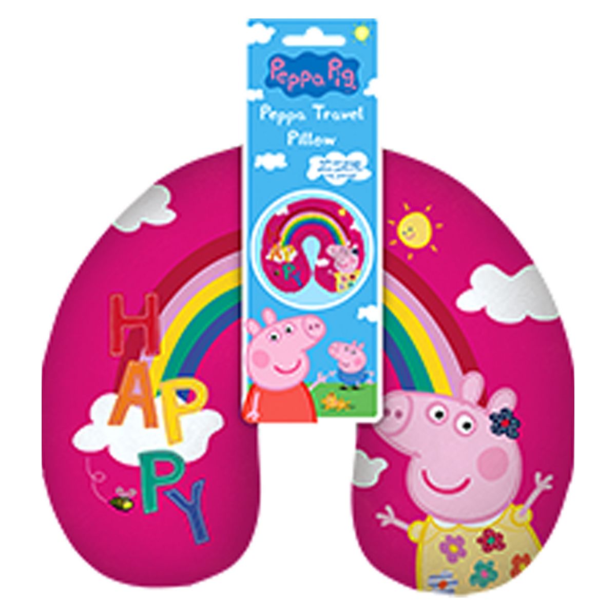 Peppa Pig Rainbow Travel Pillow GOODS Boots   