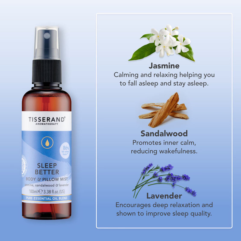 Tisserand Sleep Better pillow mist 100ml (British brand)