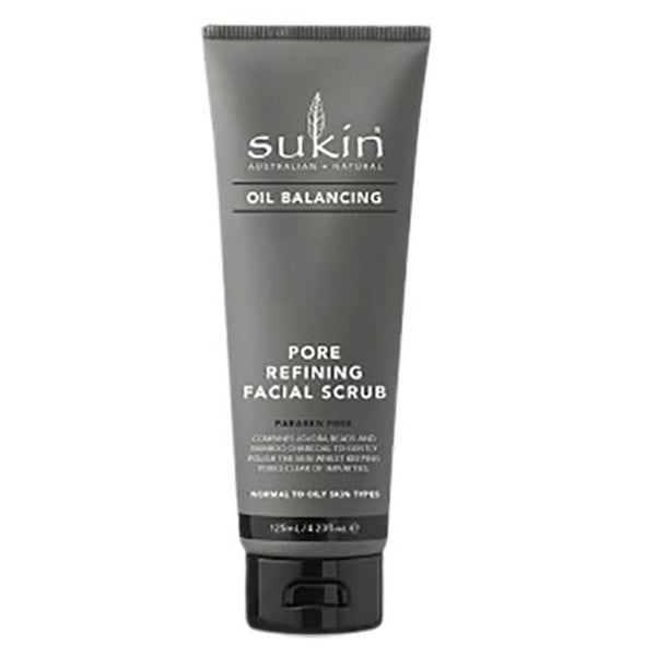 Sukin oil balancing pore refining facial scrub 125ml, imported from the UK