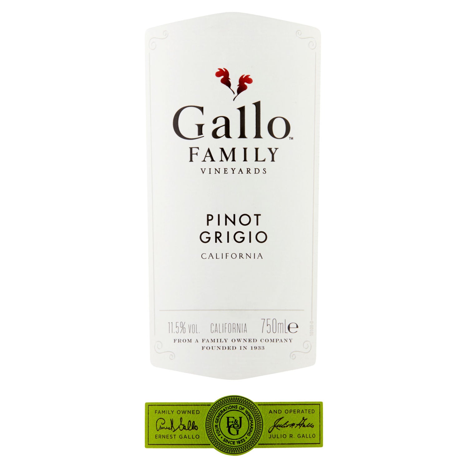 Gallo Family Vineyards Pinot Grigio white wine 750ml (American import)