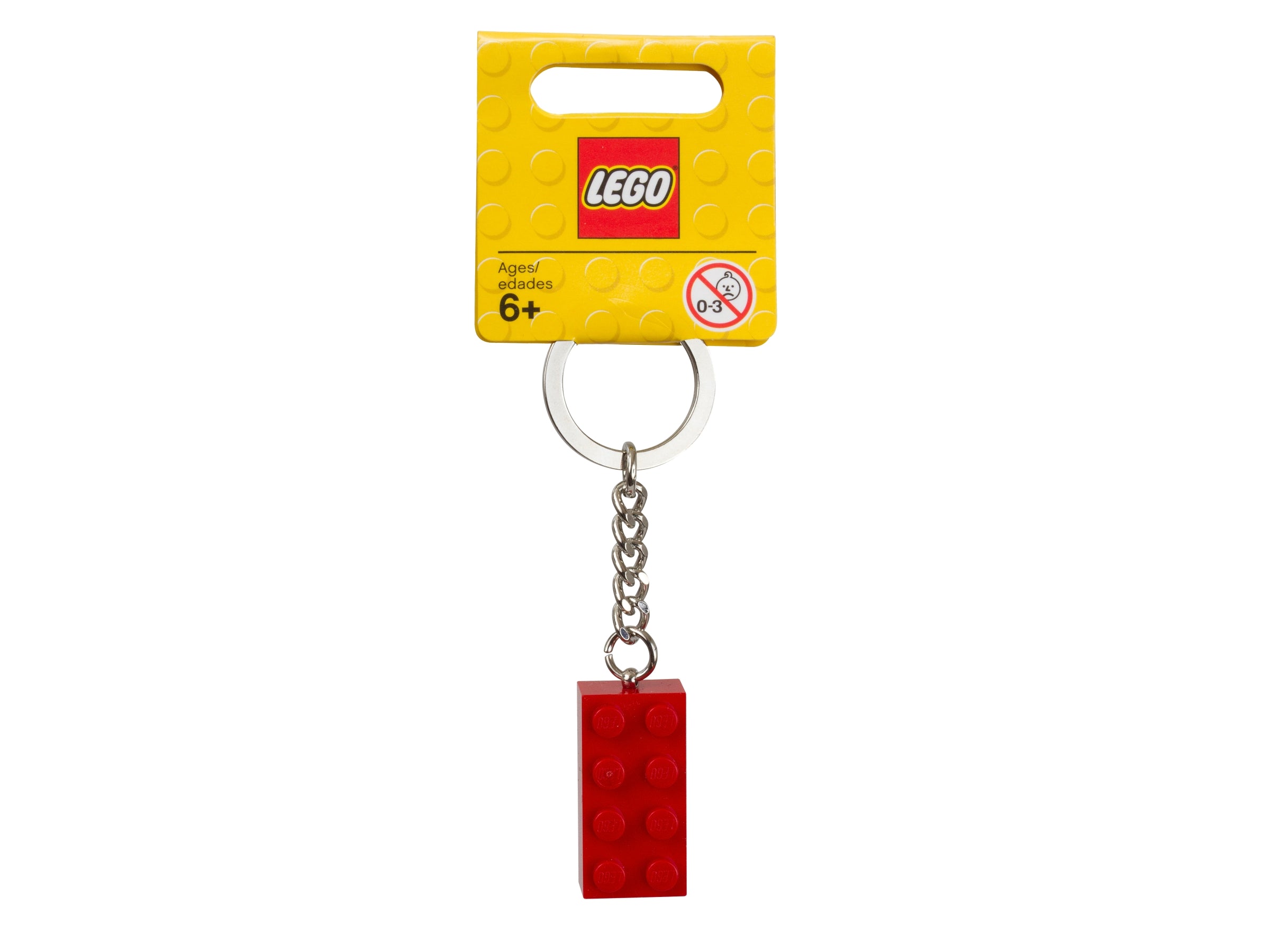 LEGO red brick keyring, imported from the UK