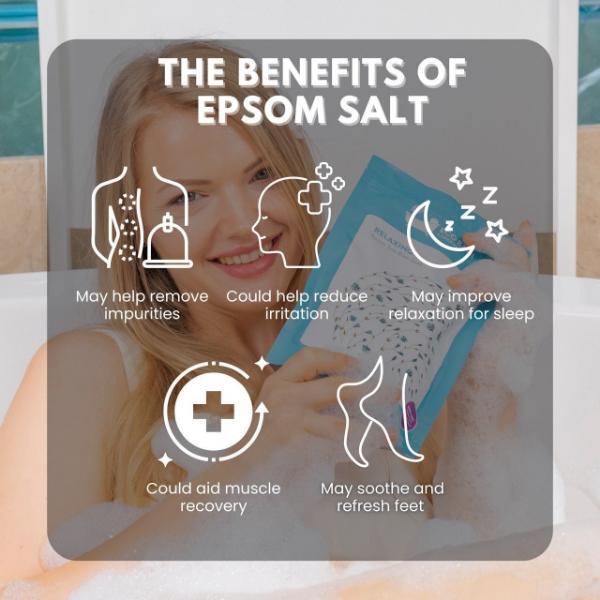 Care Eco Bath relaxing Epsom salt soak 500g, imported from the UK