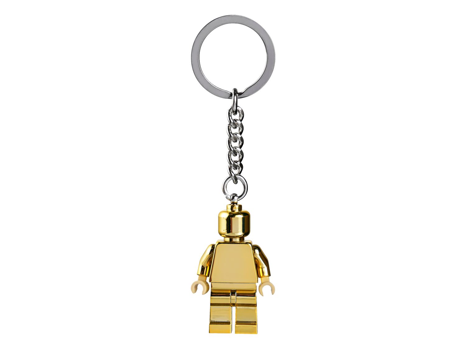 LEGO Gold Minifigure Key Chain with metal ring , UK version