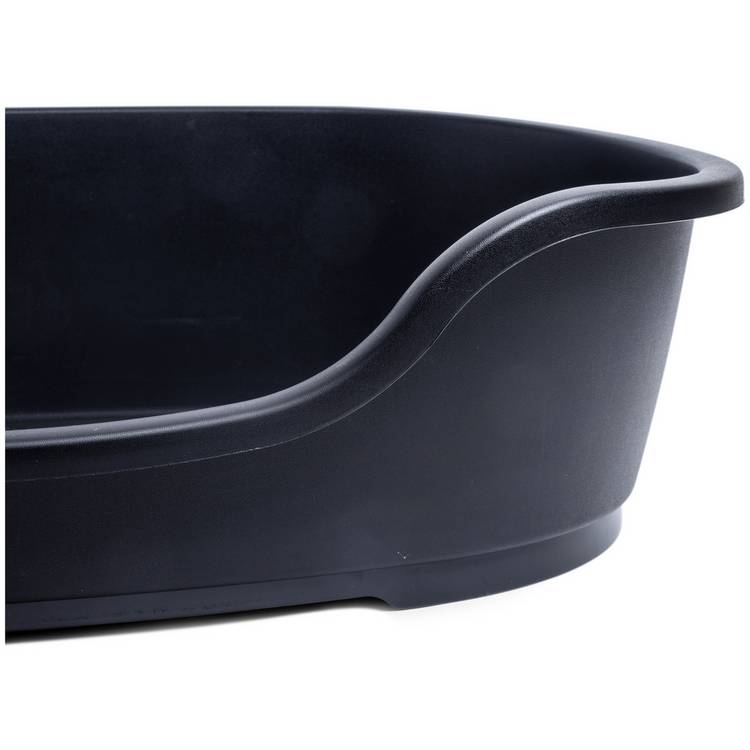 Petface black plastic dog bed small - British product