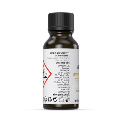 Dr Organic Huile essentielle pure d'orange douce 10ml