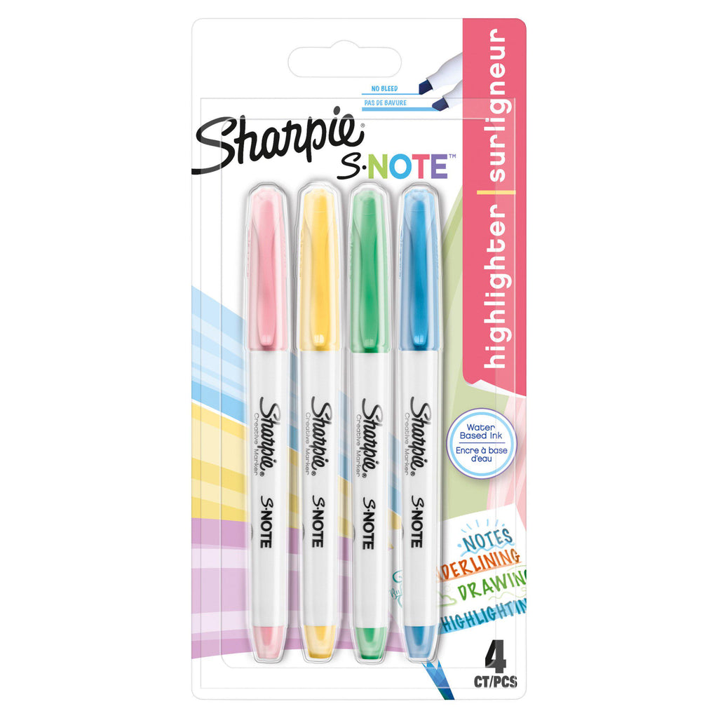 Sharpie S Note Pastel 4pk