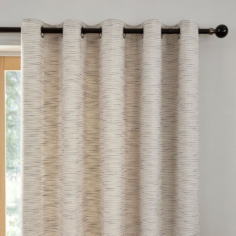 Curtina Talon Eyelet Curtains - Grey - 168x137cm