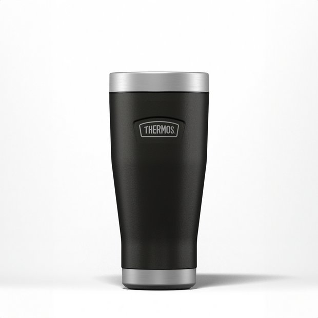 Thermos Icon Black travel tumbler 470ml, imported from the UK