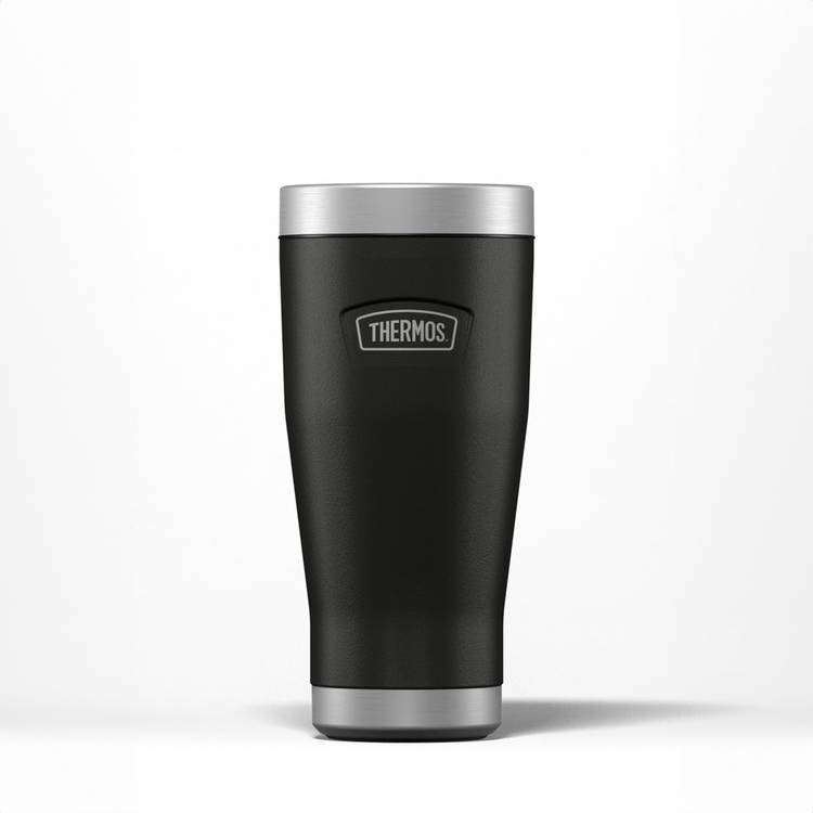 Thermos Icon Black travel tumbler 470ml, imported from the UK