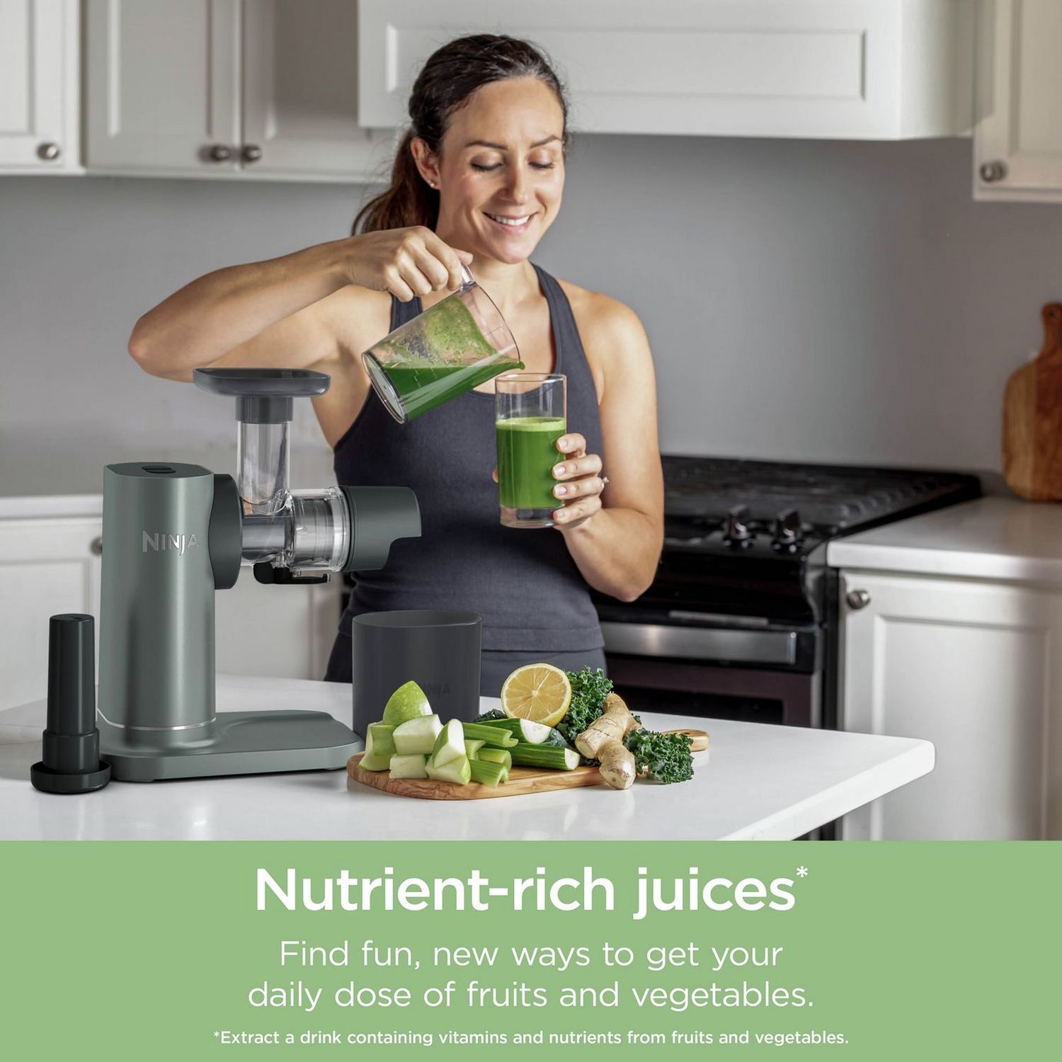 Ninja 3 in 1 Cold Press NeverClog Juicer (British brand)