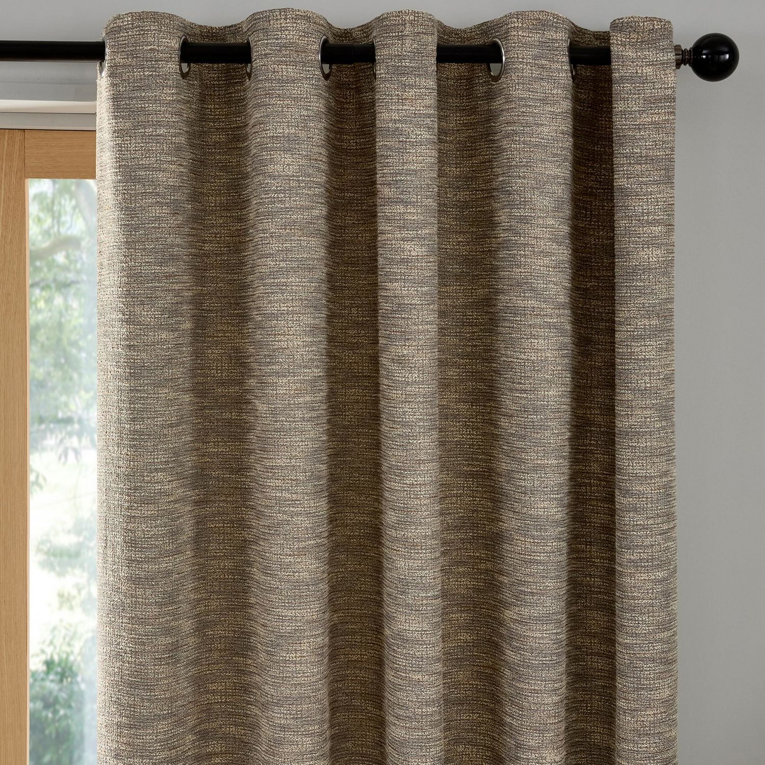 Curtina Talon Eyelet Curtains - Natural - 229x229cm