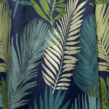 Fusion tropical palm leaf eyelet curtains 117x137cm (British brand)